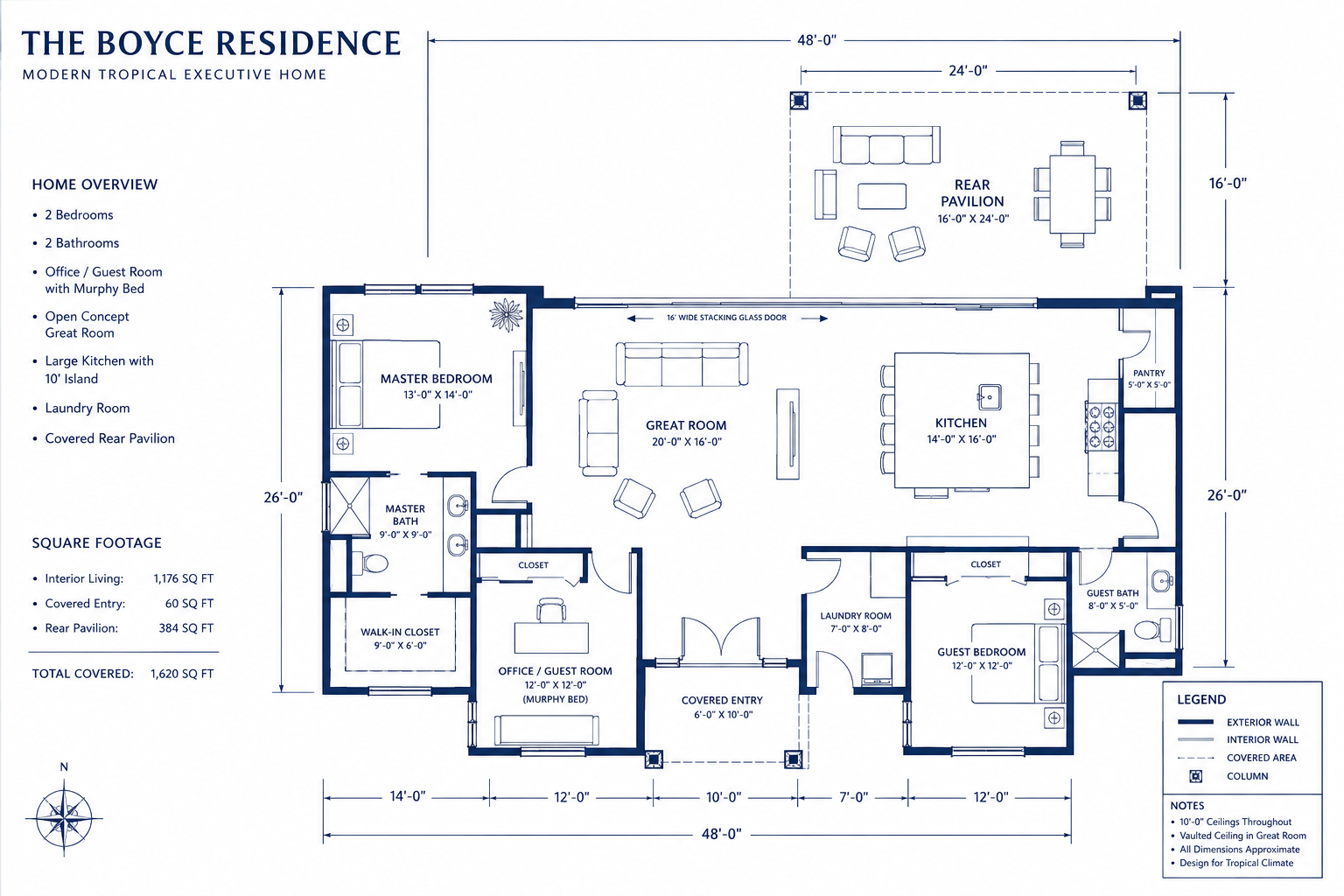 The Boyce Residence blueprint floor plan layout